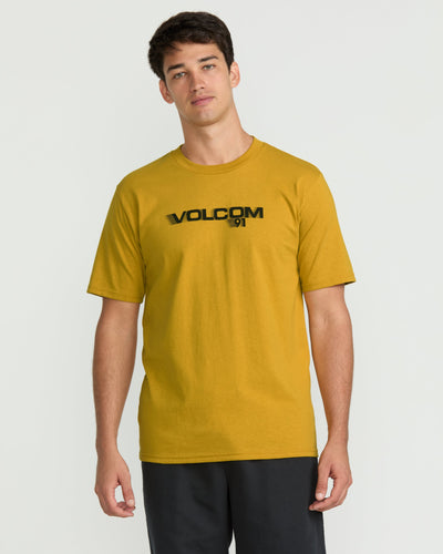 Volcom Men's Olympian Short Sleeve Tee Mustard Gold