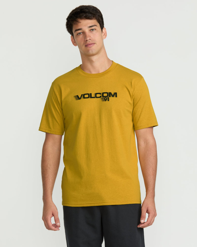 Volcom Men's Olympian Short Sleeve Tee Mustard Gold
