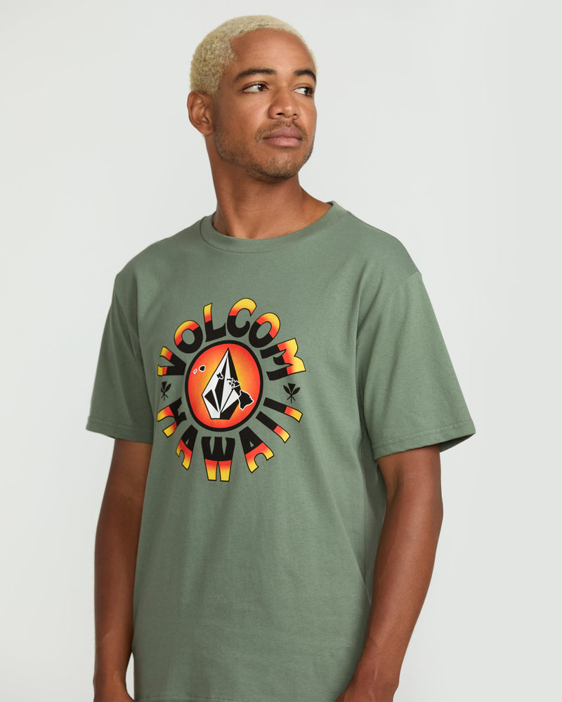 Volcom Men's Rotation Short Sleeve Tee Light Olive