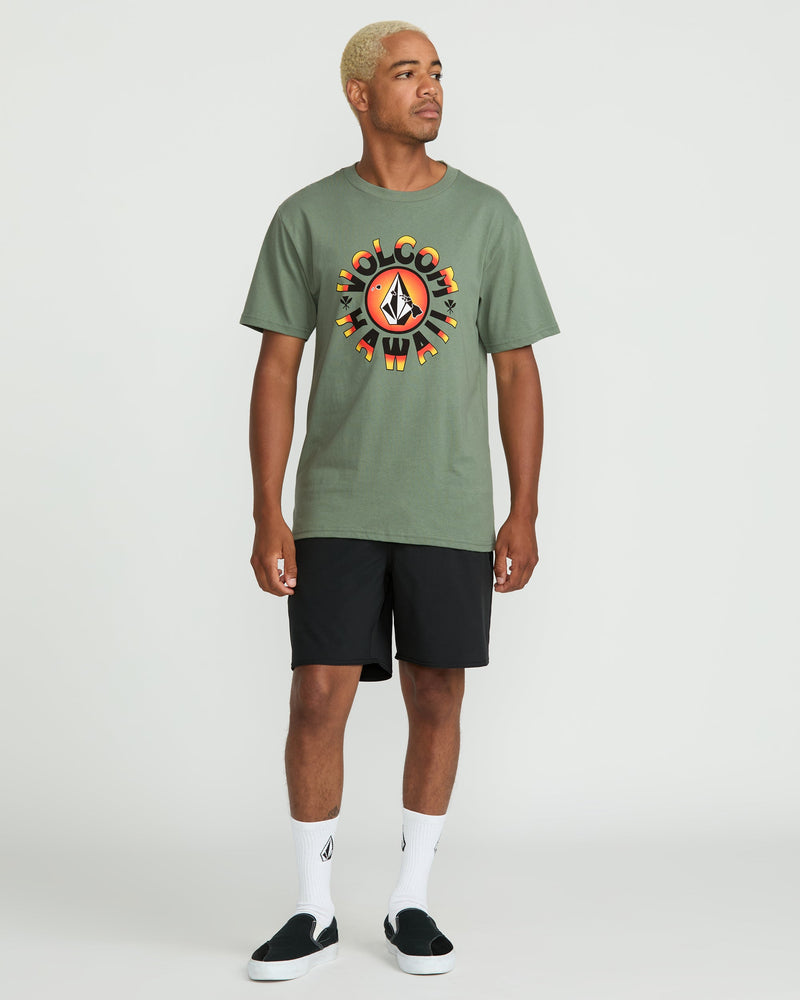 Volcom Men's Rotation Short Sleeve Tee Light Olive
