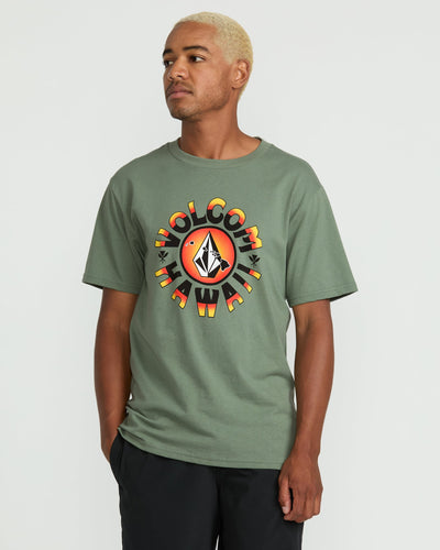Volcom Men's Rotation Short Sleeve Tee Light Olive