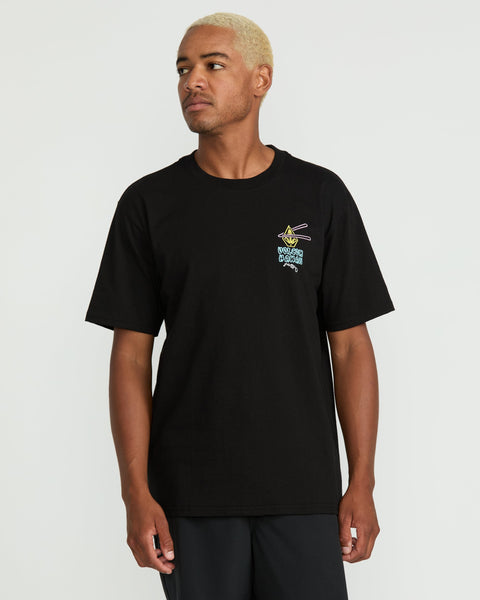 Men's Noodz Short Sleeve Tee-Black-Volcom