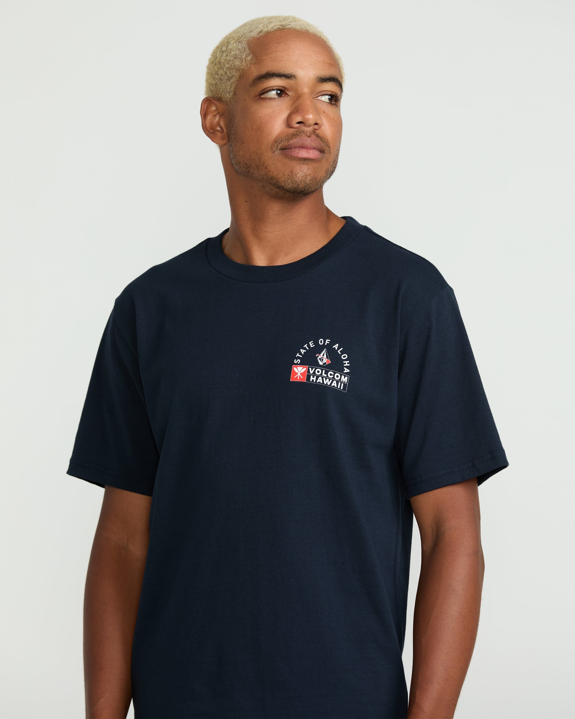 Tee-shirt Homme Volcom - Manches Courtes - Gris - Taille S - Occasion TB État