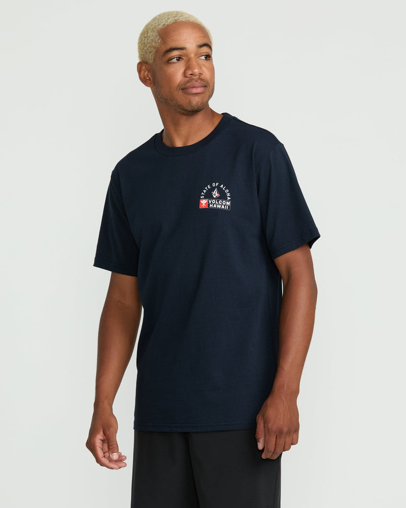 Volcom Men's Lattitude Short Sleeve Tee Navy