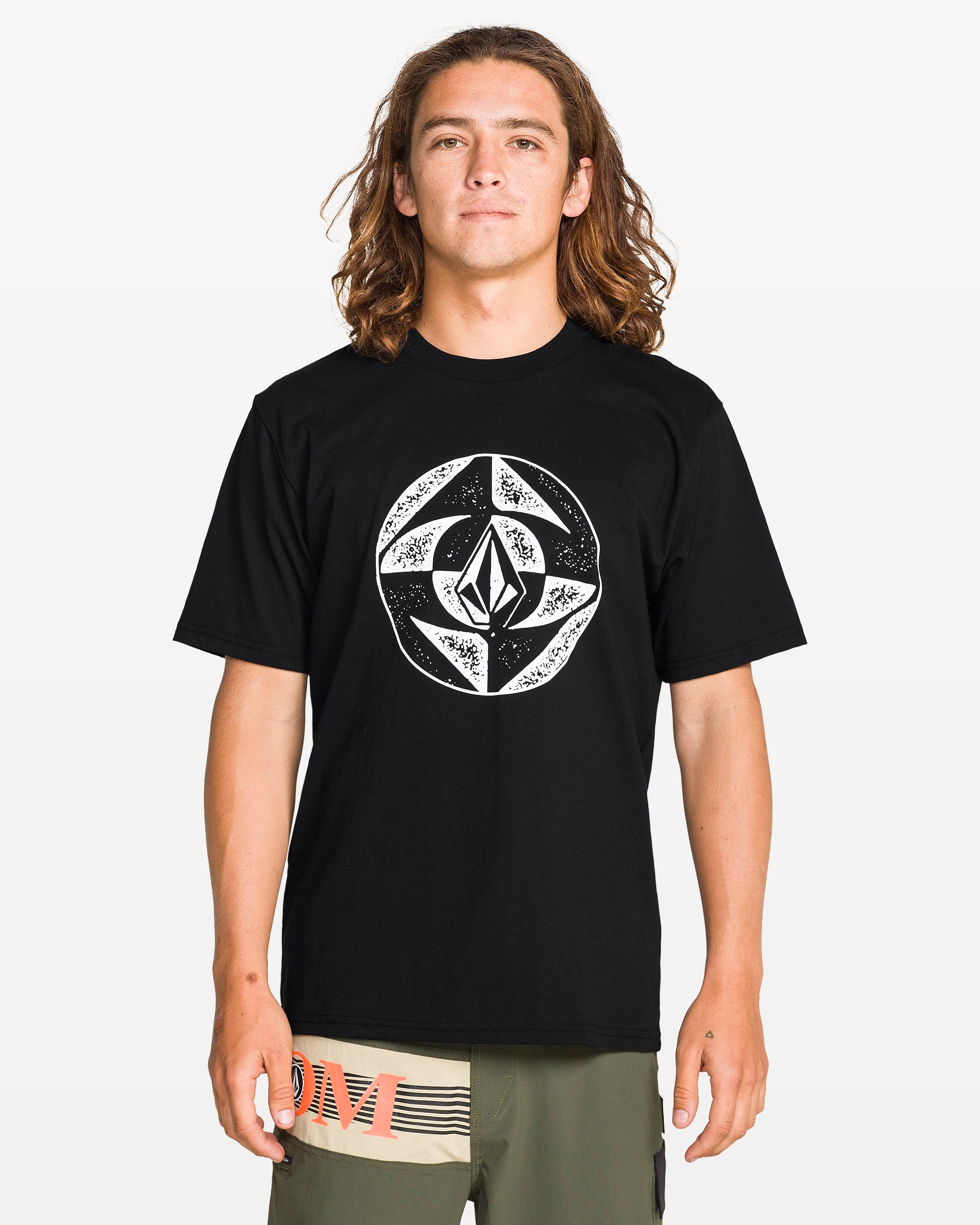 Men's Circle Stone Split Short Sleeve Tee - Volcom