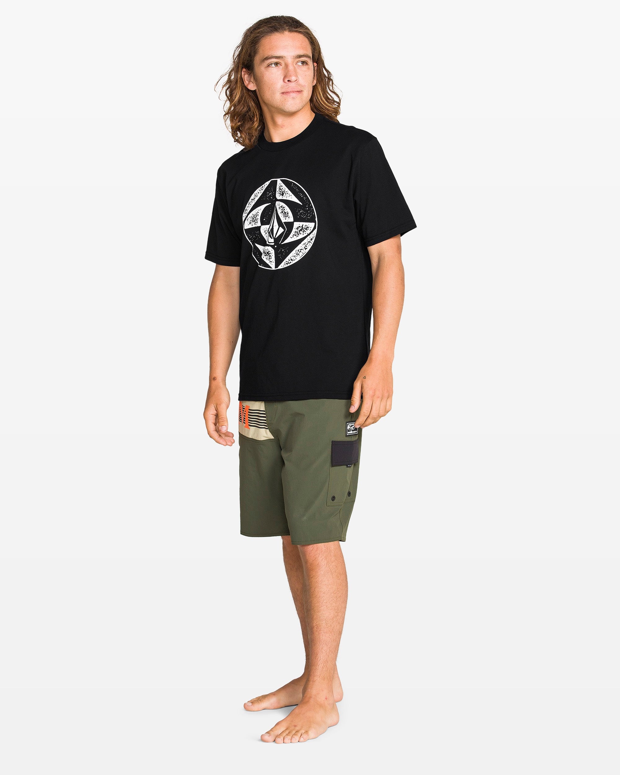 Men's Circle Stone Split Short Sleeve Tee - Volcom