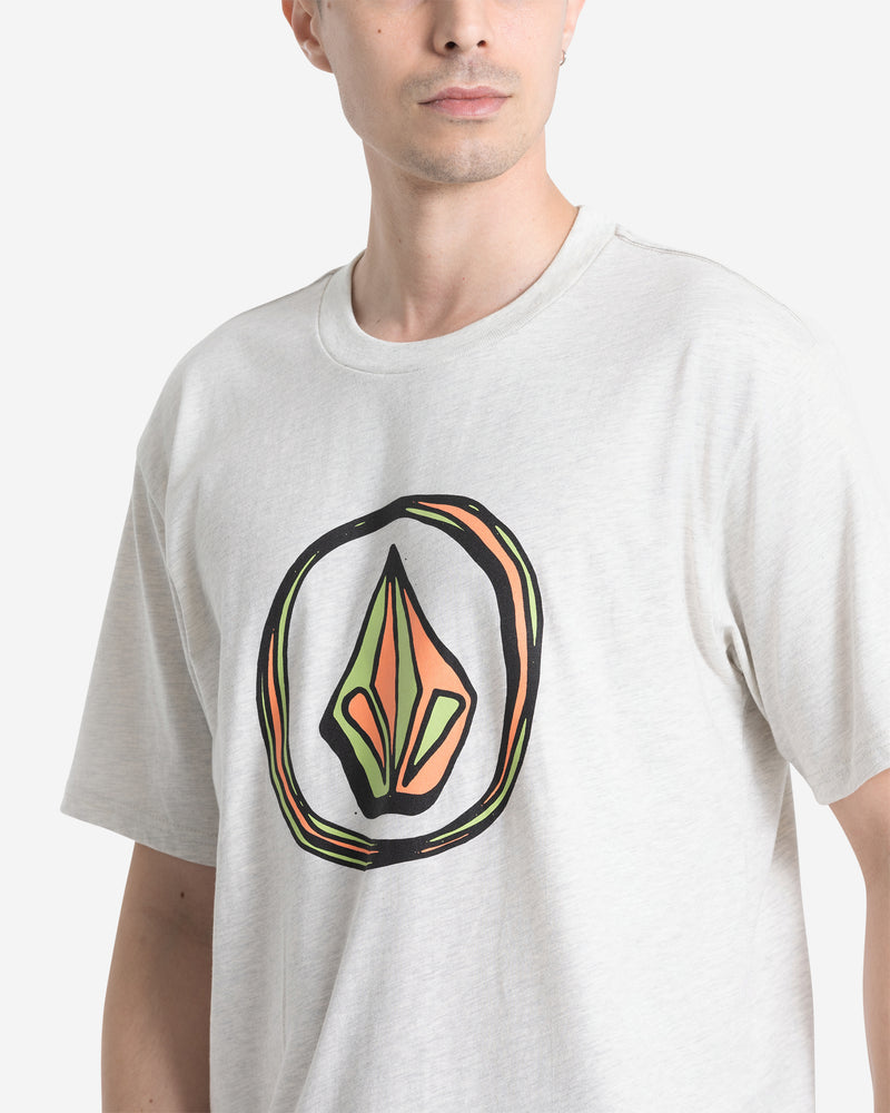 Men's Circle Stone Short Sleeve Tee-Stone Heather-Volcom