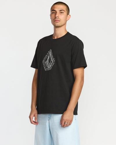 Volcom Men's Stone Lore Short Sleeve Tee Black