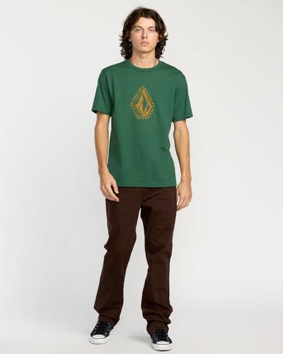 Volcom Men's Stone Lore Short Sleeve Tee Vineyard Green