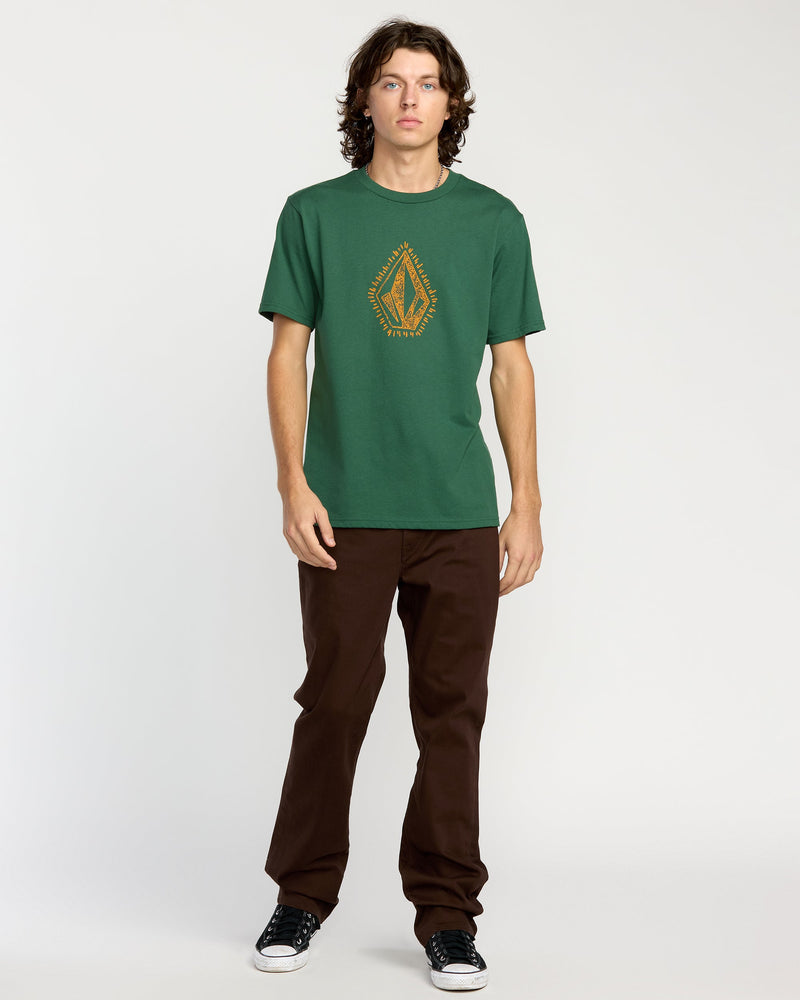 Volcom Men's Stone Lore Short Sleeve Tee Vineyard Green