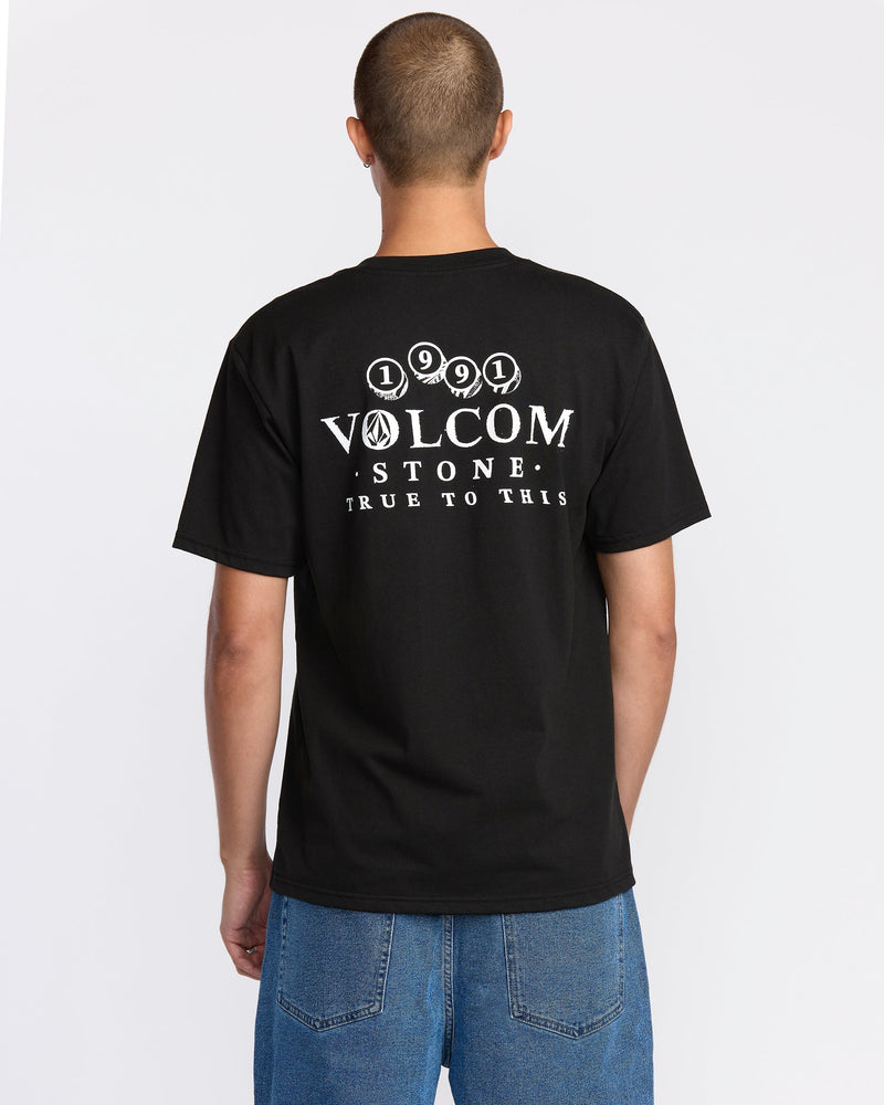 Men's Veevo Short Sleeve Tee-Black-Volcom