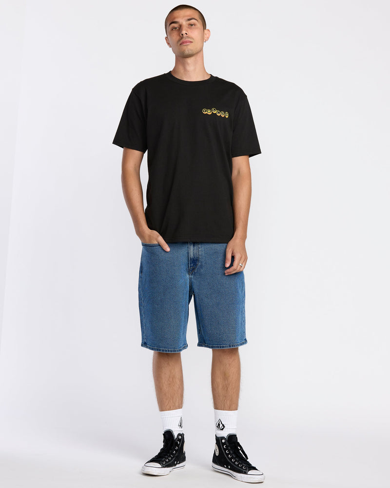Men's Veevo Short Sleeve Tee-Black-Volcom