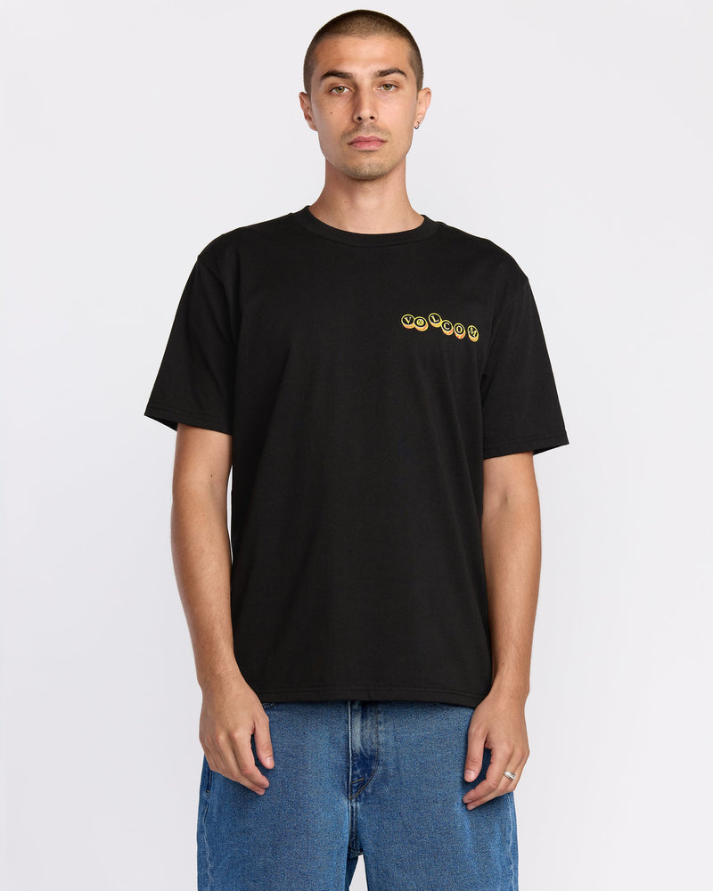 Men's Veevo Short Sleeve Tee-Black-Volcom