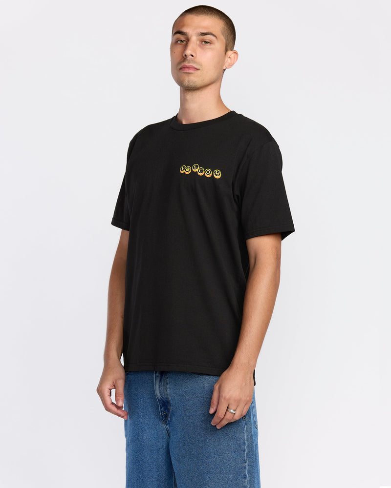 Men's Veevo Short Sleeve Tee-Black-Volcom