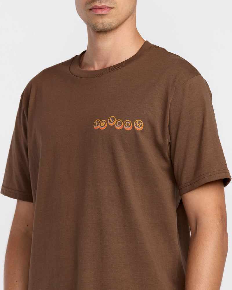 Men's Veevo Short Sleeve Tee-Brownstone-Volcom