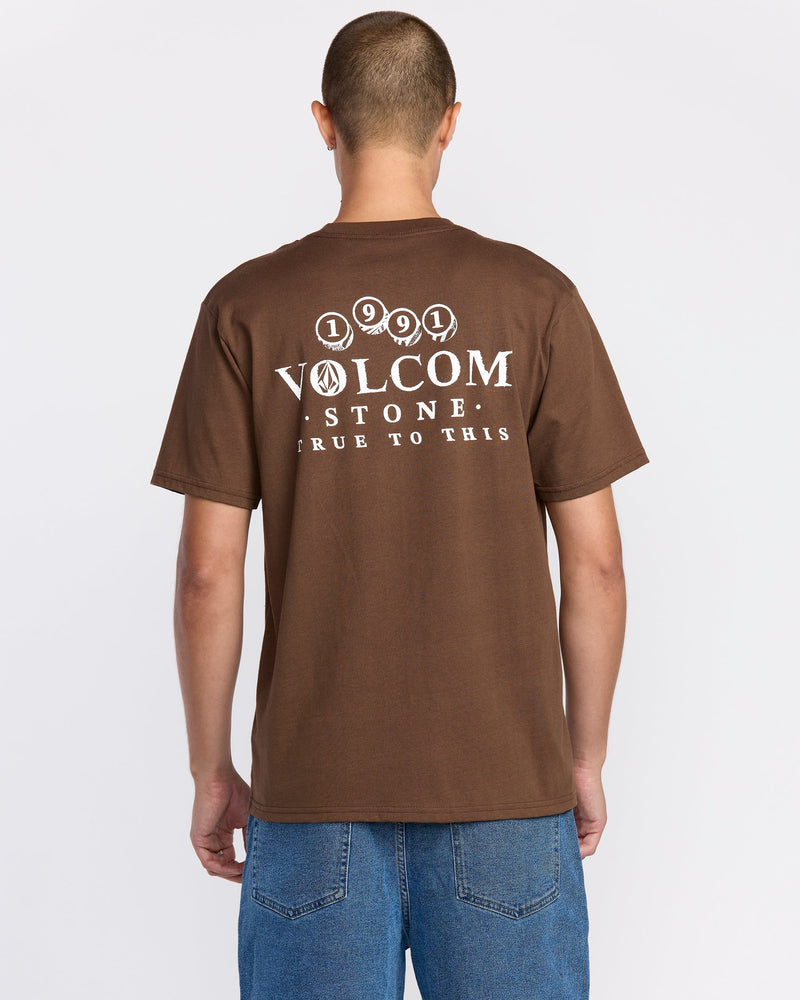 Men's Veevo Short Sleeve Tee-Brownstone-Volcom