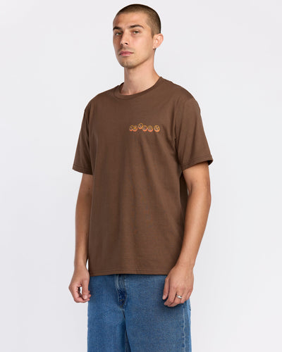 Men's Veevo Short Sleeve Tee-Brownstone-Volcom