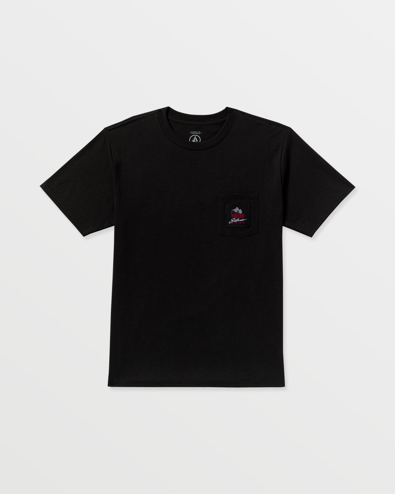 Men's Speed Snake Pocket Short Sleeve Tee-Black-Volcom
