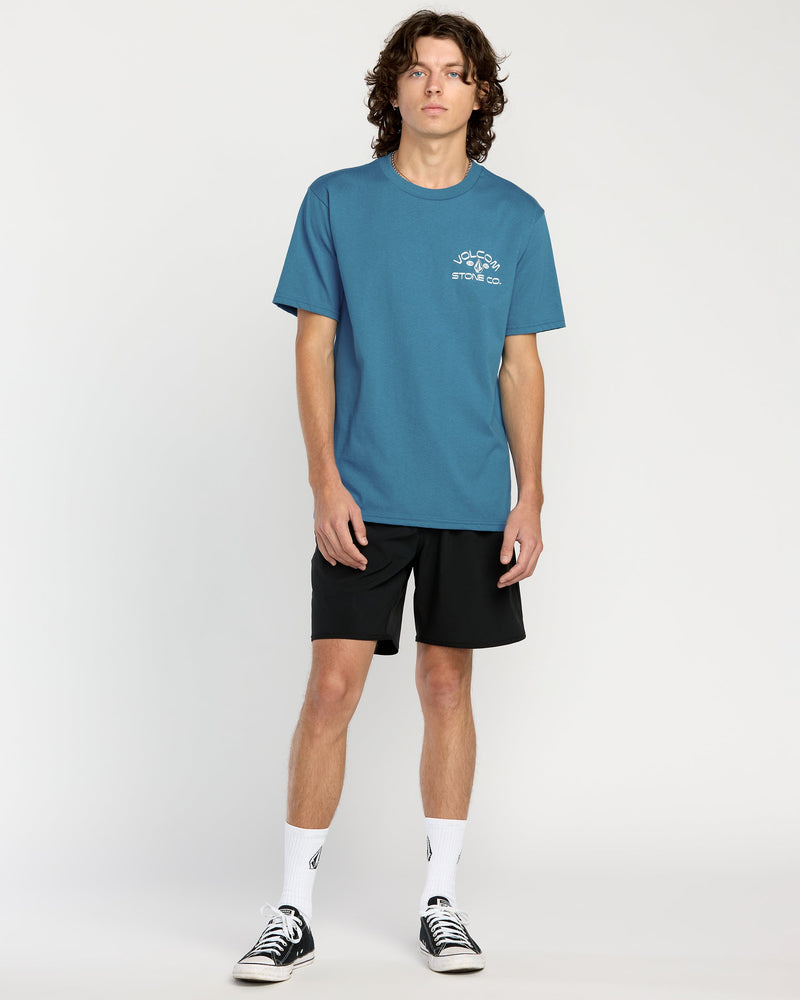 Men's Always Ripping Short Sleeve Tee-Coronet Blue-Volcom