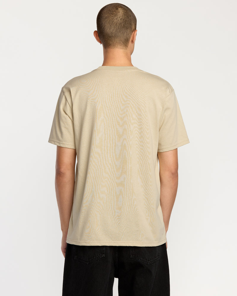 Volcom Men's Skidder Short Sleeve Tee Light Beige