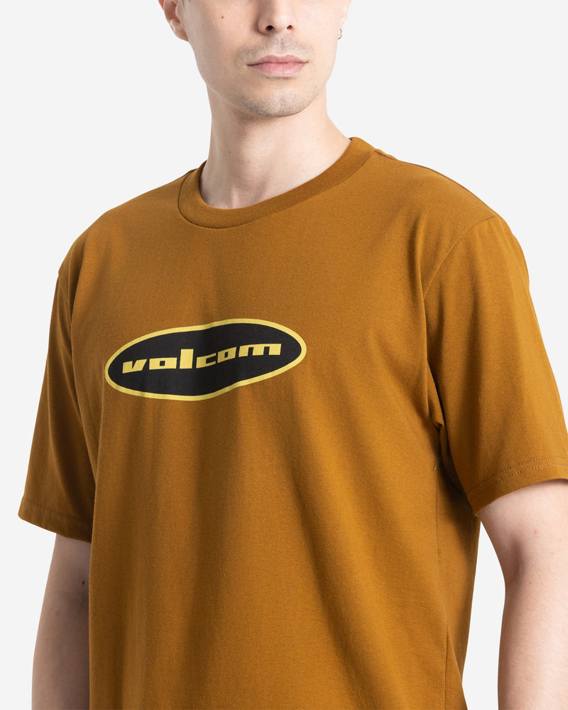 Volcom Men's Quone Short Sleeve Tee Major Brown