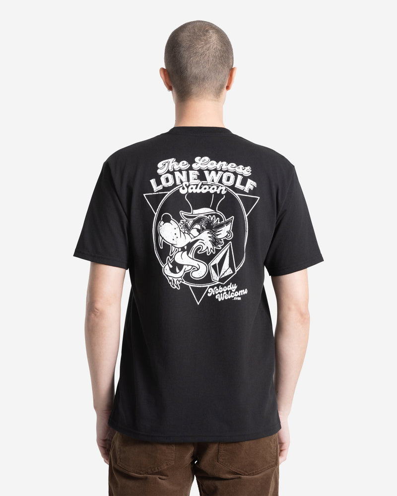 Volcom Men's Solo Wolf Short Sleeve Tee Black