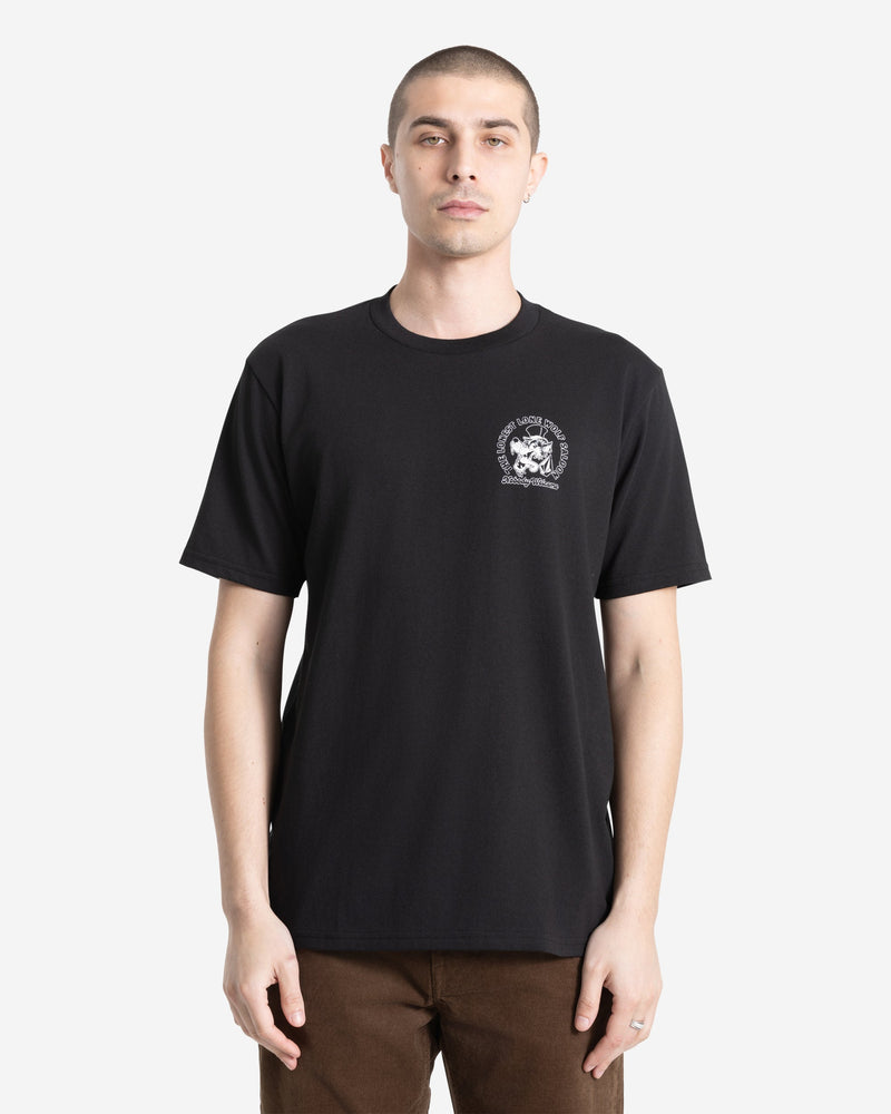 Volcom Men's Solo Wolf Short Sleeve Tee Black
