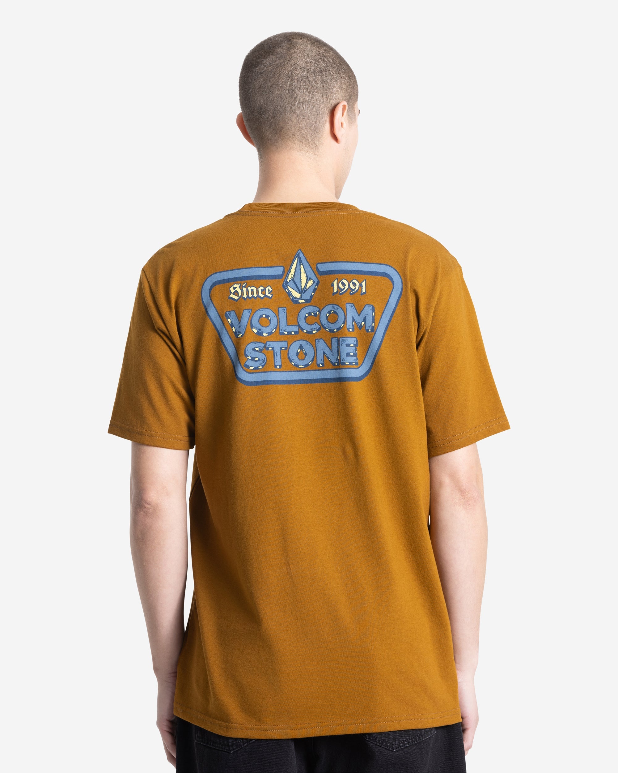 Volcom Men's Countertop Short Sleeve Tee Major Brown