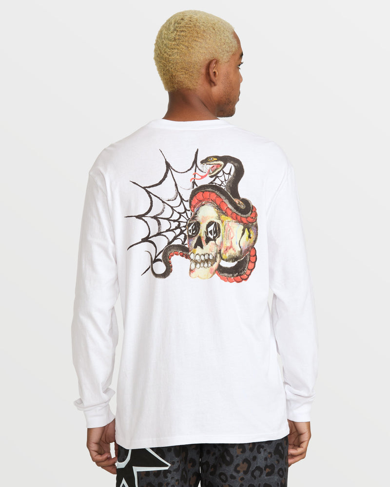 Volcom Men's Featured Artist Seth Conboy Long Sleeve Tee White