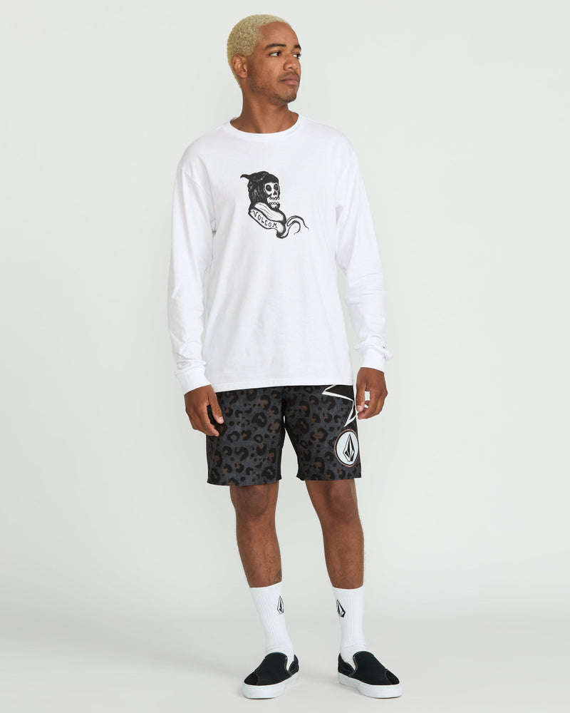 Volcom Men's Featured Artist Seth Conboy Long Sleeve Tee White