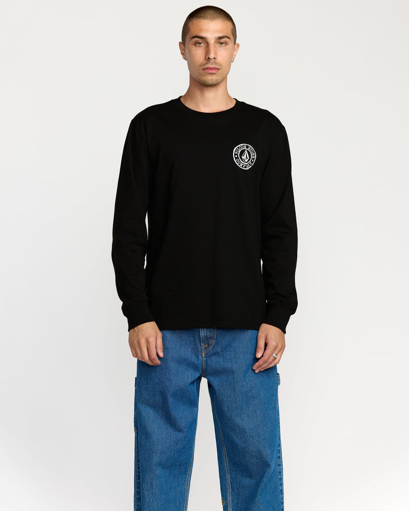 Volcom Men's Logo Stamp Long Sleeve Tee 