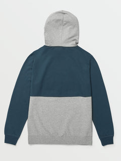Contrast Pullover Fleece Sweatshirt - Navy Paint
