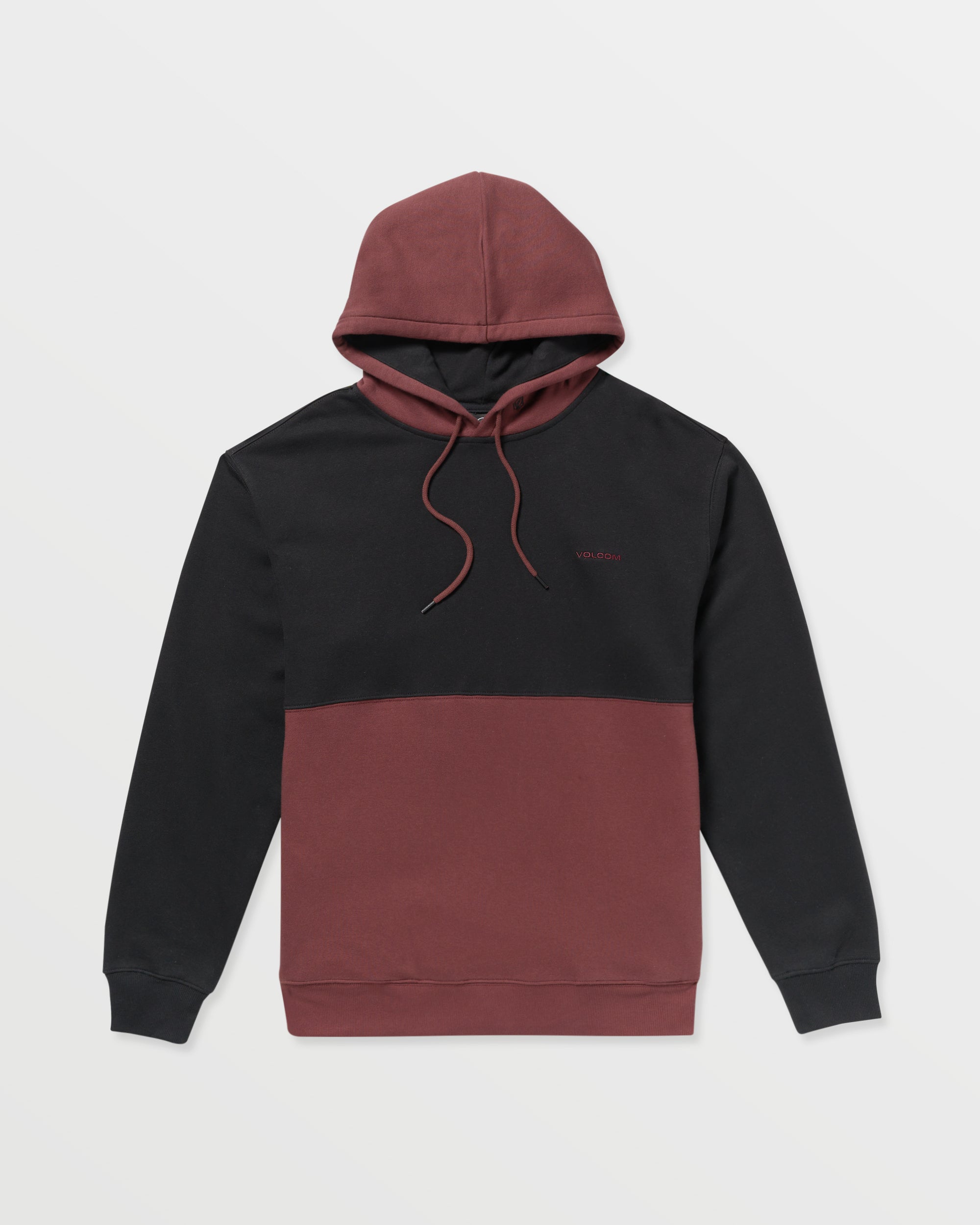 Men's Divided Pullover-Merlot-Volcom