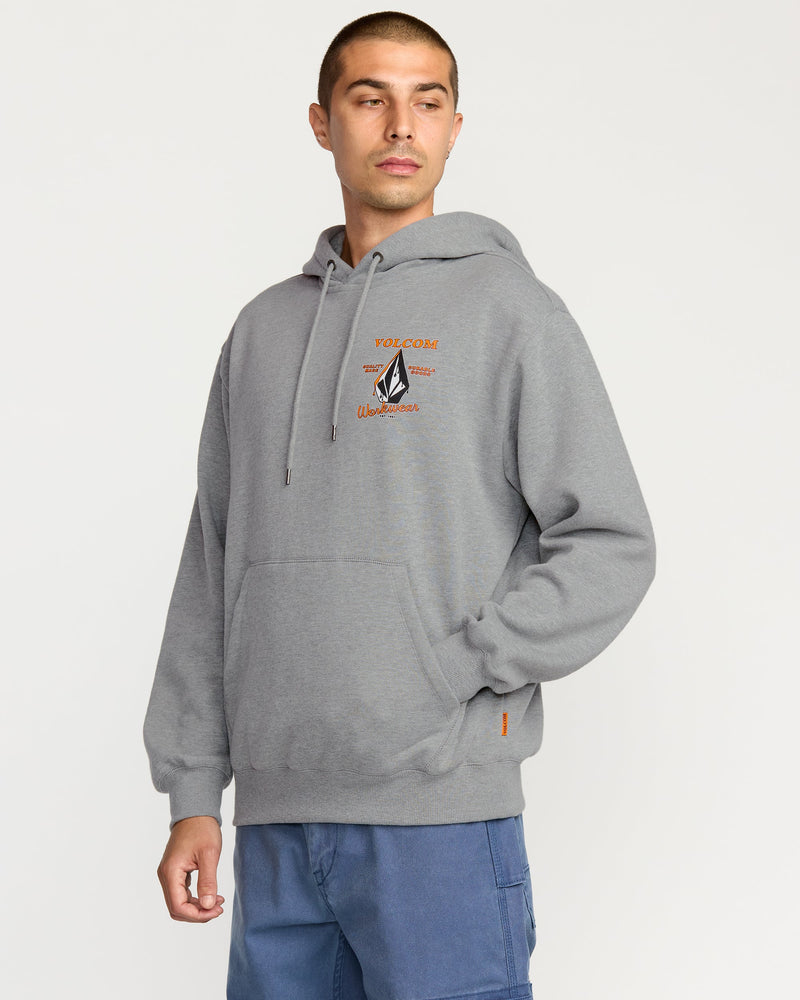 Volcom Men's Workwear Pullover Heather Grey