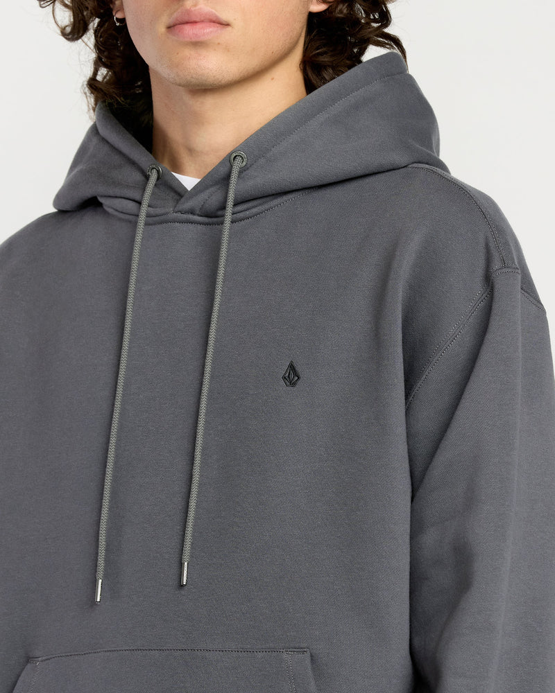 Men's Single Stone Pw Pullover-Asphalt Black-Volcom