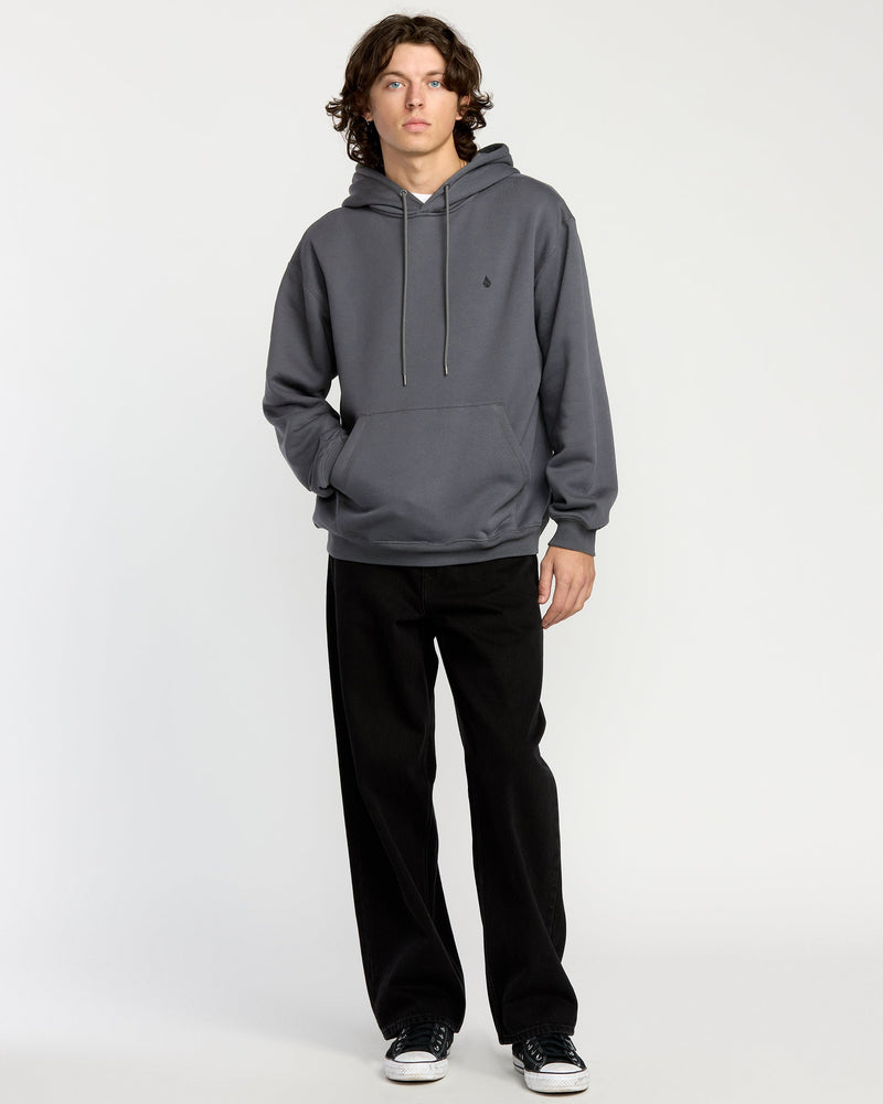 Volcom Men's Single Stone Pw Pullover Asphalt Black