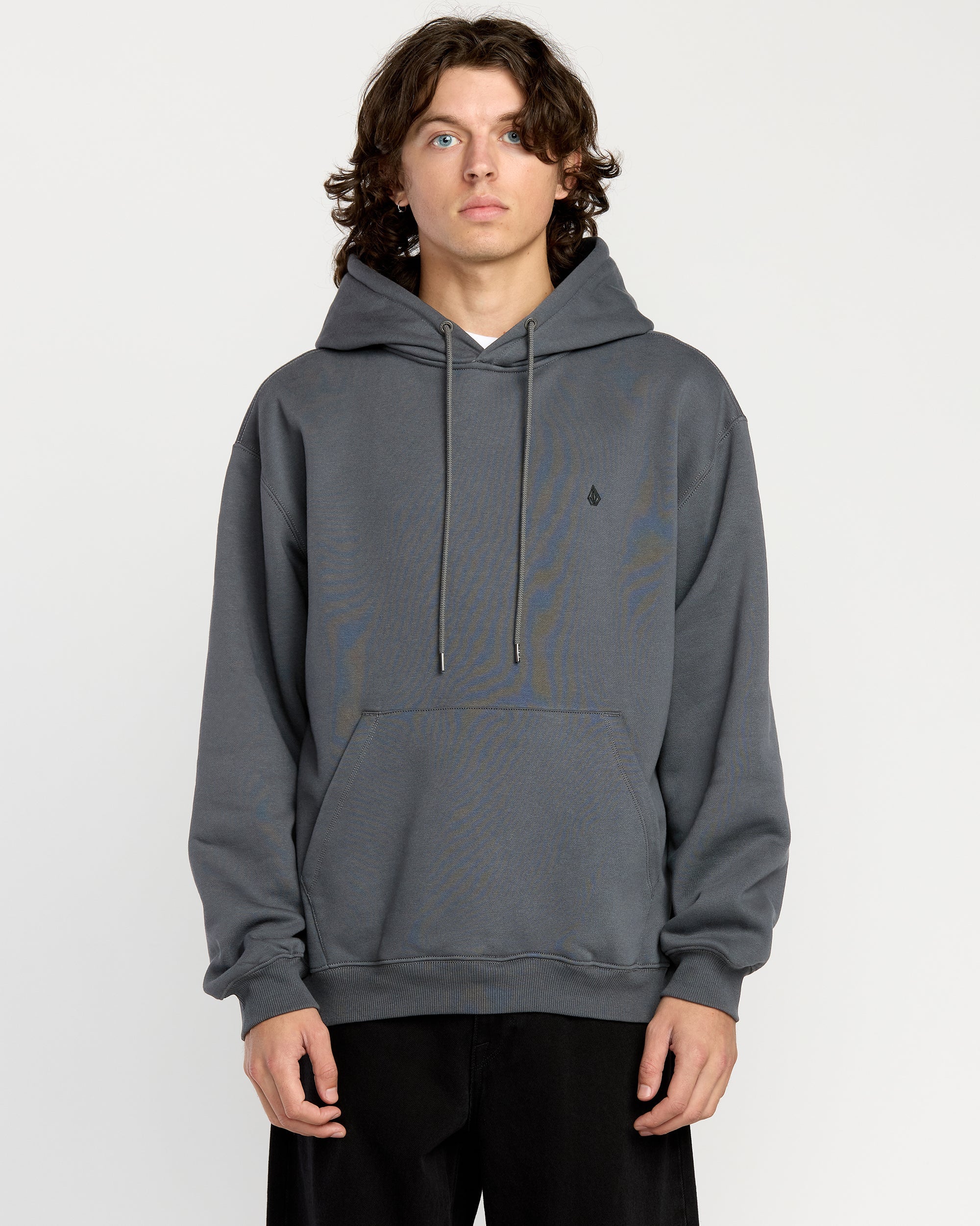Men's Single Stone Pw Pullover-Asphalt Black-Volcom