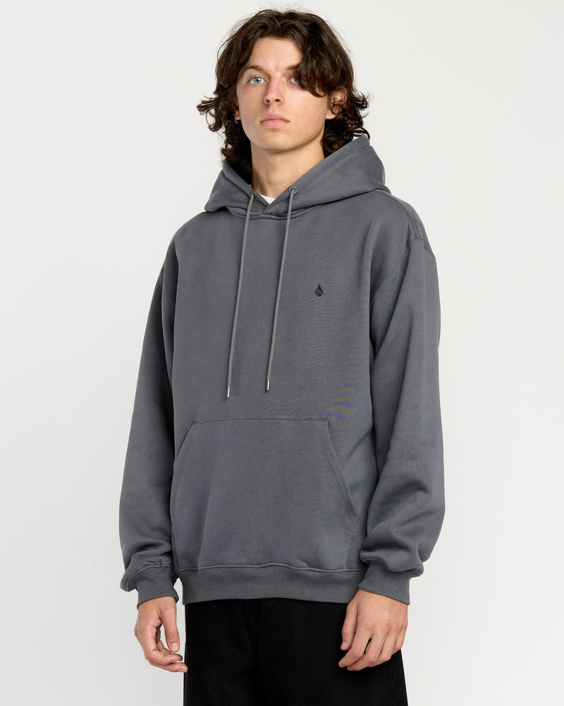 Volcom Men's Single Stone Pw Pullover Asphalt Black