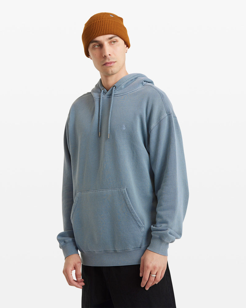 Volcom Men's Single Stone Pw Pullover Blue Wash