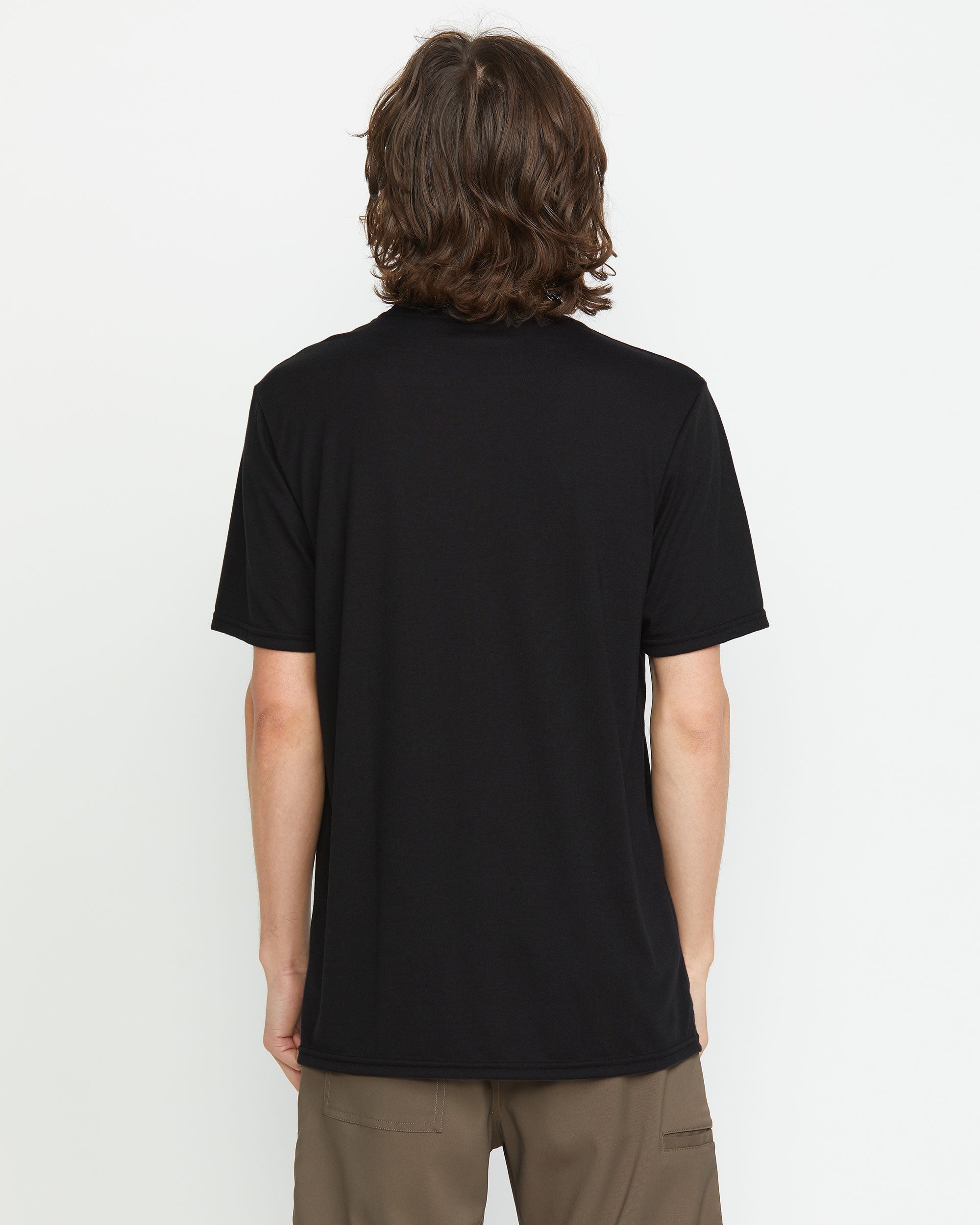 STONE クルーネック ロゴワッペン Tシャツ ブラック S Men's Stone