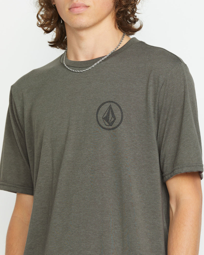 Volcom Men's Stone Tech Short Sleeve Tee Charcoal Heather