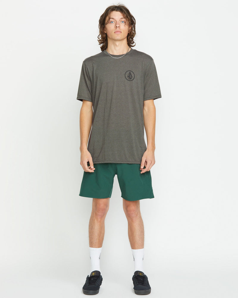 Volcom Men's Stone Tech Short Sleeve Tee Charcoal Heather