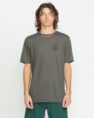 Volcom Men's Stone Tech Short Sleeve Tee Charcoal Heather