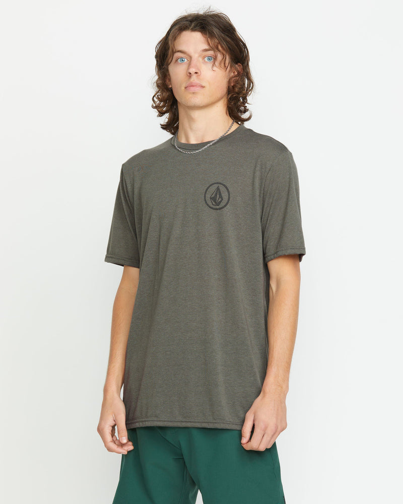 Volcom Men's Stone Tech Short Sleeve Tee Charcoal Heather