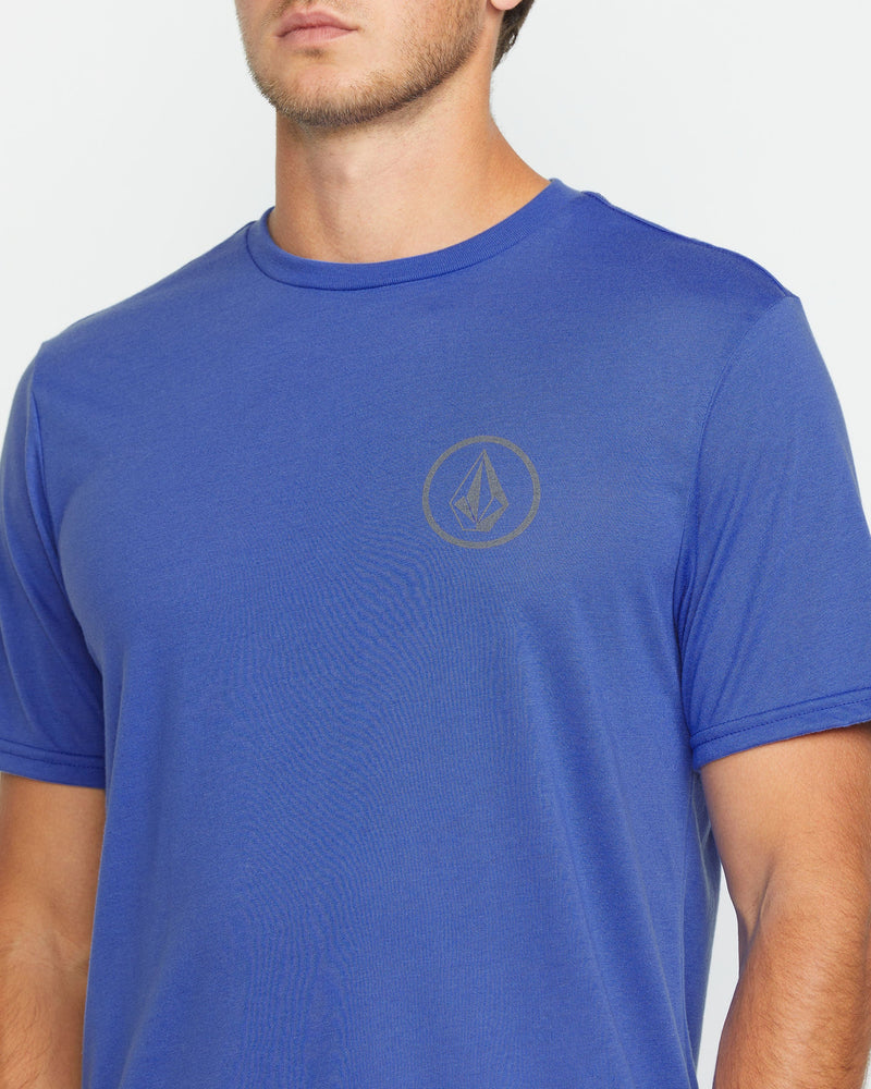 Volcom Men's Stone Tech Short Sleeve Tee Ultramarine