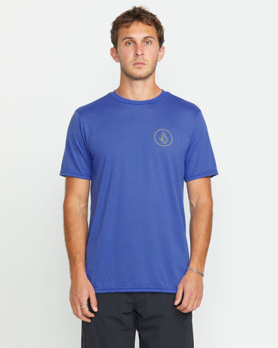 Volcom Men's Stone Tech Short Sleeve Tee Ultramarine