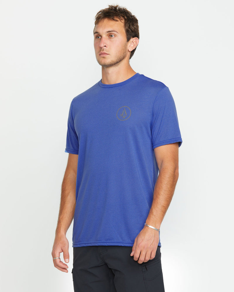 Volcom Men's Stone Tech Short Sleeve Tee Ultramarine
