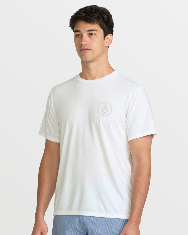 Volcom Men's Stone Tech Short Sleeve Tee White