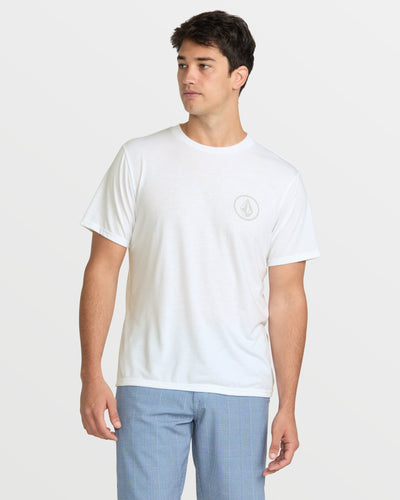 Volcom Men's Stone Tech Short Sleeve Tee White