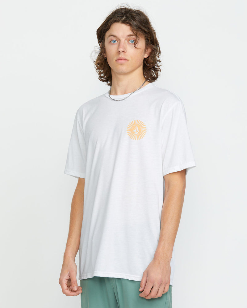 Volcom Men's Get Out Tech Short Sleeve Tee White